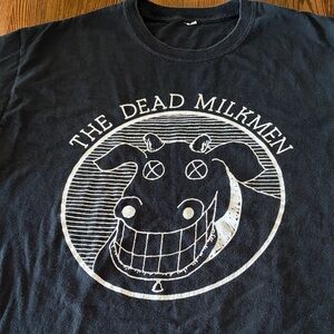 The Dead Milkmen Elsie Logo Black Graphic Tee